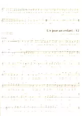 descargar la partitura para acordeón Un jour un enfant en formato PDF