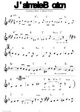 scarica la spartito per fisarmonica J'aime le boston in formato PDF