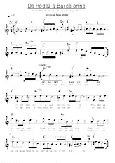 scarica la spartito per fisarmonica De Rodez à Barcelone (Paso Doble) in formato PDF