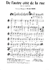 scarica la spartito per fisarmonica De l'autre côté de la rue (Valse Chantée) in formato PDF
