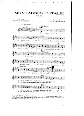 scarica la spartito per fisarmonica Montagnes d'Italie (Valse Chantée) in formato PDF