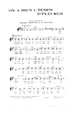 télécharger la partition d'accordéon On a bien l' temps d' pleurer (Valse Chantée) au format PDF