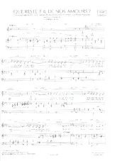 download the accordion score Que reste t'il de nos amours (Du Film : La cavalcade des heures) in PDF format