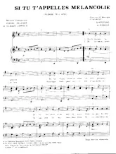 download the accordion score Si tu t'appelles mélancolie (Please tell her) in PDF format