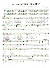 télécharger la partition d'accordéon Le chanteur des rues (Tant qu'on a sa chanson) au format PDF