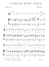 download the accordion score La rue de notre amour (Chant : Damia) (Valse) in PDF format