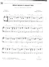 télécharger la partition d'accordéon Deux sous d' violettes au format PDF