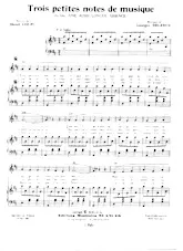 télécharger la partition d'accordéon Trois petites notes de musique (Du Film : Une aussi longue absence) au format PDF