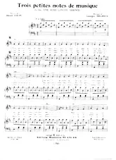 descargar la partitura para acordeón Trois petites notes de musique (Du Film : Une aussi longue absence) en formato PDF