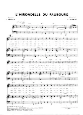 télécharger la partition d'accordéon L'hirondelle du faubourg (Valse Chantée) au format PDF