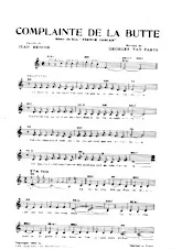 download the accordion score Complainte de la butte in PDF format