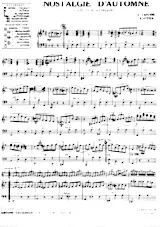 scarica la spartito per fisarmonica Nostalgie d'automne (Valse) in formato PDF