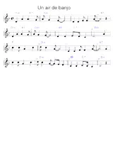 télécharger la partition d'accordéon Un air de banjo (Relevé) au format PDF