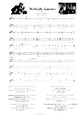 download the accordion score Nobody knows in PDF format