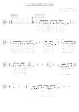 download the accordion score Le paradis blanc in PDF format