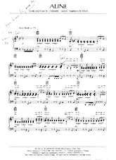 download the accordion score Aline in PDF format