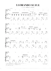 download the accordion score Llorando se fue (La Lambada) in PDF format