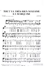 télécharger la partition d'accordéon Tout va très bien Madame la Marquise au format PDF