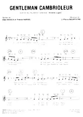 télécharger la partition d'accordéon Gentleman Cambrioleur (Du feuilleton télévisé : Arsène Lupin) (Chant : Jacques Dutronc) au format PDF