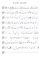 download the accordion score Cécile ma fille (Transcription) in PDF format