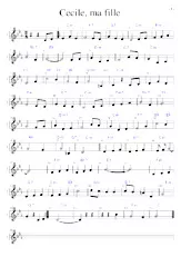 descargar la partitura para acordeón Cécile ma fille (Transcription) en formato PDF