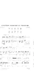 descargar la partitura para acordeón Attention Mesdames et Messieurs en formato PDF