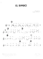 descargar la partitura para acordeón El Bimbo (Chant : Bimbo Jet) en formato PDF