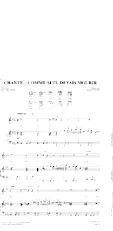 télécharger la partition d'accordéon Chante comme si tu devais mourir au format PDF