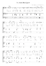 scarica la spartito per fisarmonica Chant du départ in formato PDF