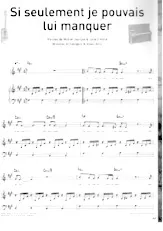 download the accordion score Si seulement je pouvais lui manquer in PDF format