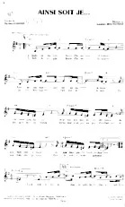 download the accordion score Ainsi soit je in PDF format