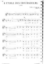 télécharger la partition d'accordéon L'étoile des troubadours (Valse Chantée) au format PDF
