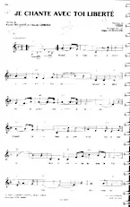 descargar la partitura para acordeón Je chante avec toi liberté (Arrangement : Alain Goraguer) en formato PDF