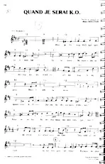 download the accordion score Quand je serai KO in PDF format