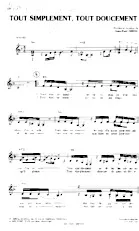 scarica la spartito per fisarmonica Tout simplement Tout doucement (Chant : Bibie) in formato PDF