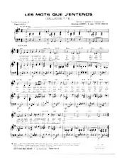 descargar la partitura para acordeón Les mots que j'entends (Bluesette) (Valse) en formato PDF