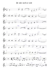 descargar la partitura para acordeón Je suis seul ce soir (Chant : André Claveau) (Relevé) en formato PDF