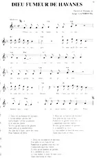 télécharger la partition d'accordéon Dieu fumeur de havanes au format PDF