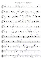 descargar la partitura para acordeón Ça ira mieux demain (Chant : Annie Cordy) (Relevé) en formato PDF