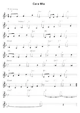download the accordion score Cara Mia (Relevé) in PDF format