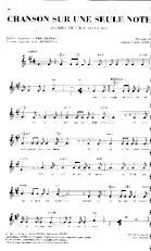 scarica la spartito per fisarmonica Chanson sur une seule note (Samba de uma nota so) (Samba) in formato PDF