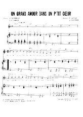 descargar la partitura para acordeón Un grand amour dans un p'tit cœur (Crazy Horse) en formato PDF