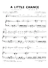 télécharger la partition d'accordéon A little chance (Oui souviens toi) (Met jou bij mij) (Crazy Horse) au format PDF