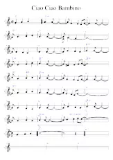 descargar la partitura para acordeón Ciao Ciao Bambino (Transcription) en formato PDF