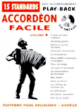 descargar la partitura para acordeón Accordéon Facile (15 Standards) (Volume 4) en formato PDF