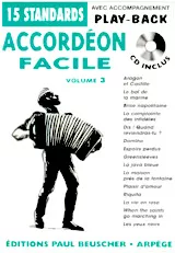 download the accordion score Accordéon Facile (15 Standards) (Volume 3) in PDF format