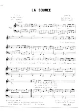 descargar la partitura para acordeón La source (Chant : Isabelle Aubret) en formato PDF