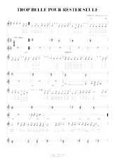 download the accordion score Trop belle pour rester seule (Relevé) in PDF format