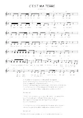 download the accordion score C'est ma terre  in PDF format