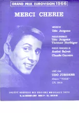 descargar la partitura para acordeón Merci Chérie (Grand prix Eurovision 1966) (Slow) en formato PDF